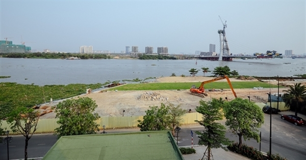 Mặt bằng dự án Grand Marina, Saigon có 2 mặt tiền giáp đường Nguyễn Hữu Cảnh và Tôn Đức Thắng, Quận 1. 