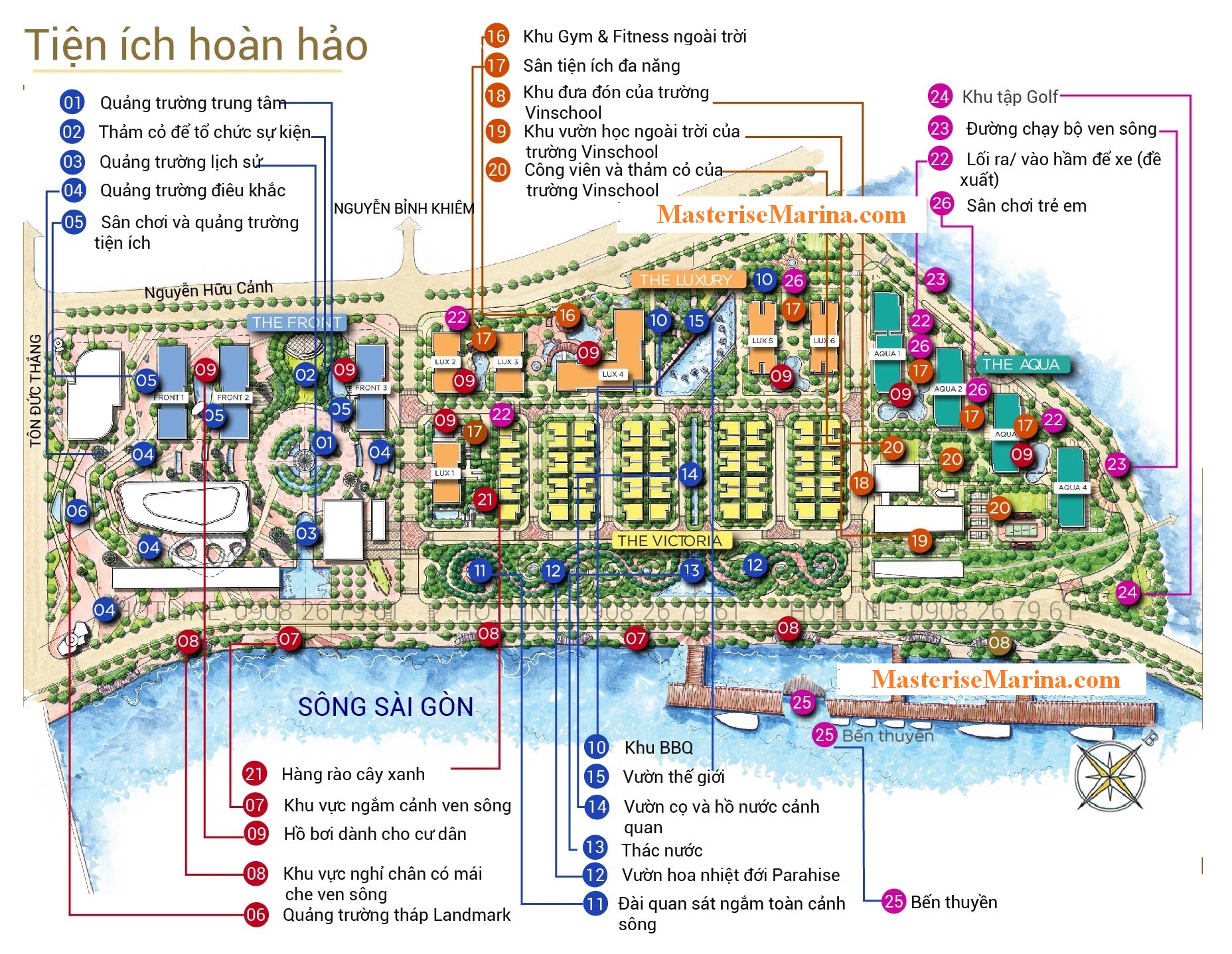 Dự án Grand Marina Saigon mang đến những tiện ích tuyệt vời